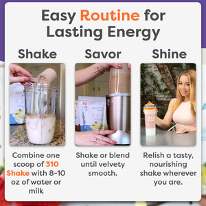 [Amazon] 310 Nutrition All-in-One Meal Replacement Shake Powder w/ Shaker Cup Starter Kit - High Protein Fiber Rich Vegan Superfood Blend - Sugar-Free, Keto & Paleo Friendly, Low Carb - Cookies N Cream 24 Servings