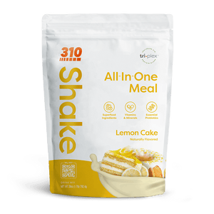 310 Lemon Cake All-In-One Meal Shake with superfoods and probiotics for balanced nutrition.