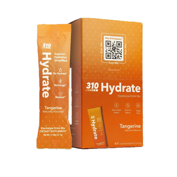 310 Hydrate Tangerine 15-count box with stick packet