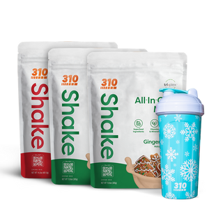 gingerbread, peppermint swirl shake and holiday themed shaker cup bundle