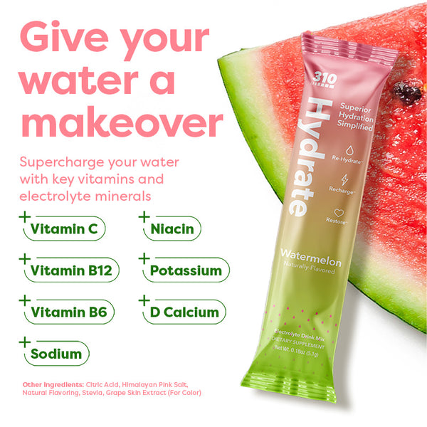 watermelon hydrate's key vitamins and minerals