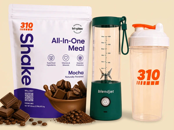 310 Blend & Go — Mocha / Emerald