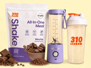 310 Blend & Go — Mocha / Periwinkle