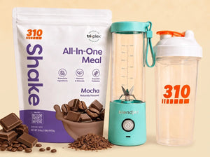 310 Blend & Go — Mocha / Sky Blue