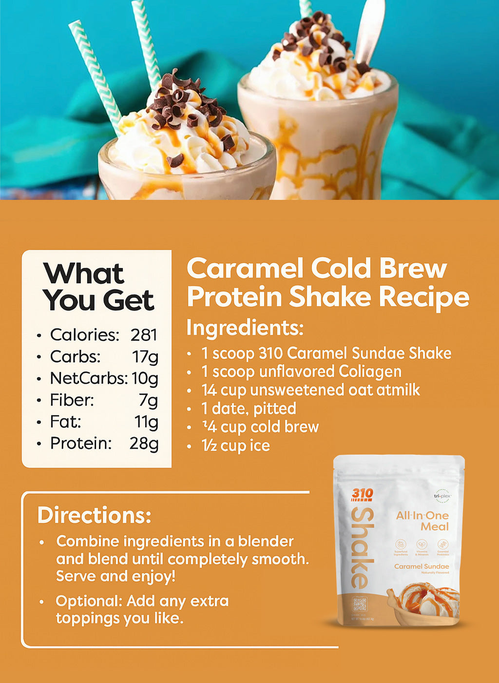 310 Tropical Coconut Shake.