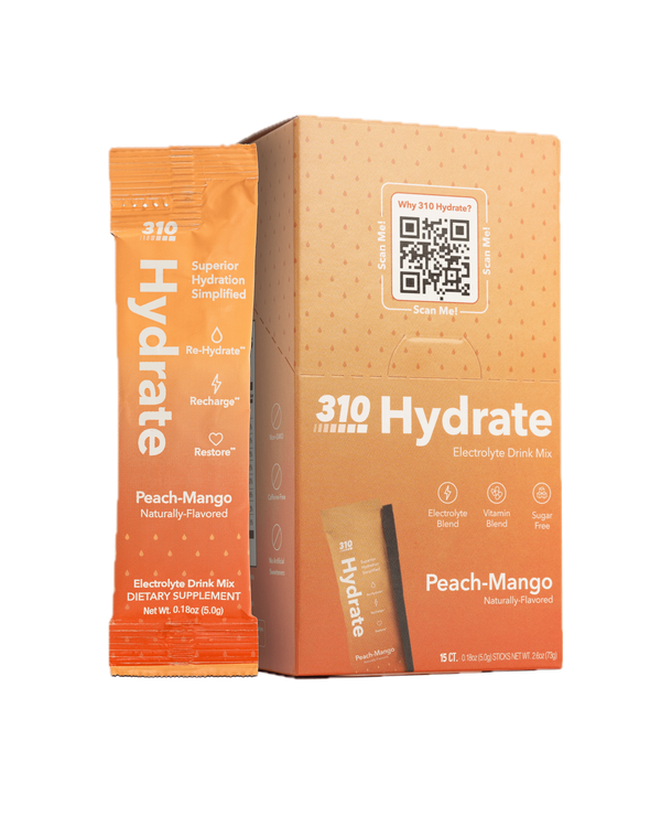 310 Hydrate Peach Mango 15-count box with stick packet
