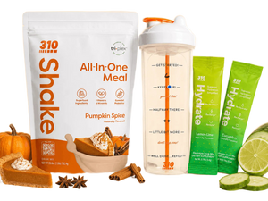 310 Hydration Bundle — Pumpkin Spice shake, electrolytes & water-tracker bottle