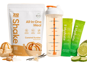 310 Hydration Bundle — Caramel Sundae shake, electrolytes & water-tracker bottle