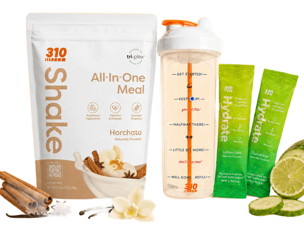 310 Hydration Bundle — Horchata shake, electrolytes & water-tracker bottle