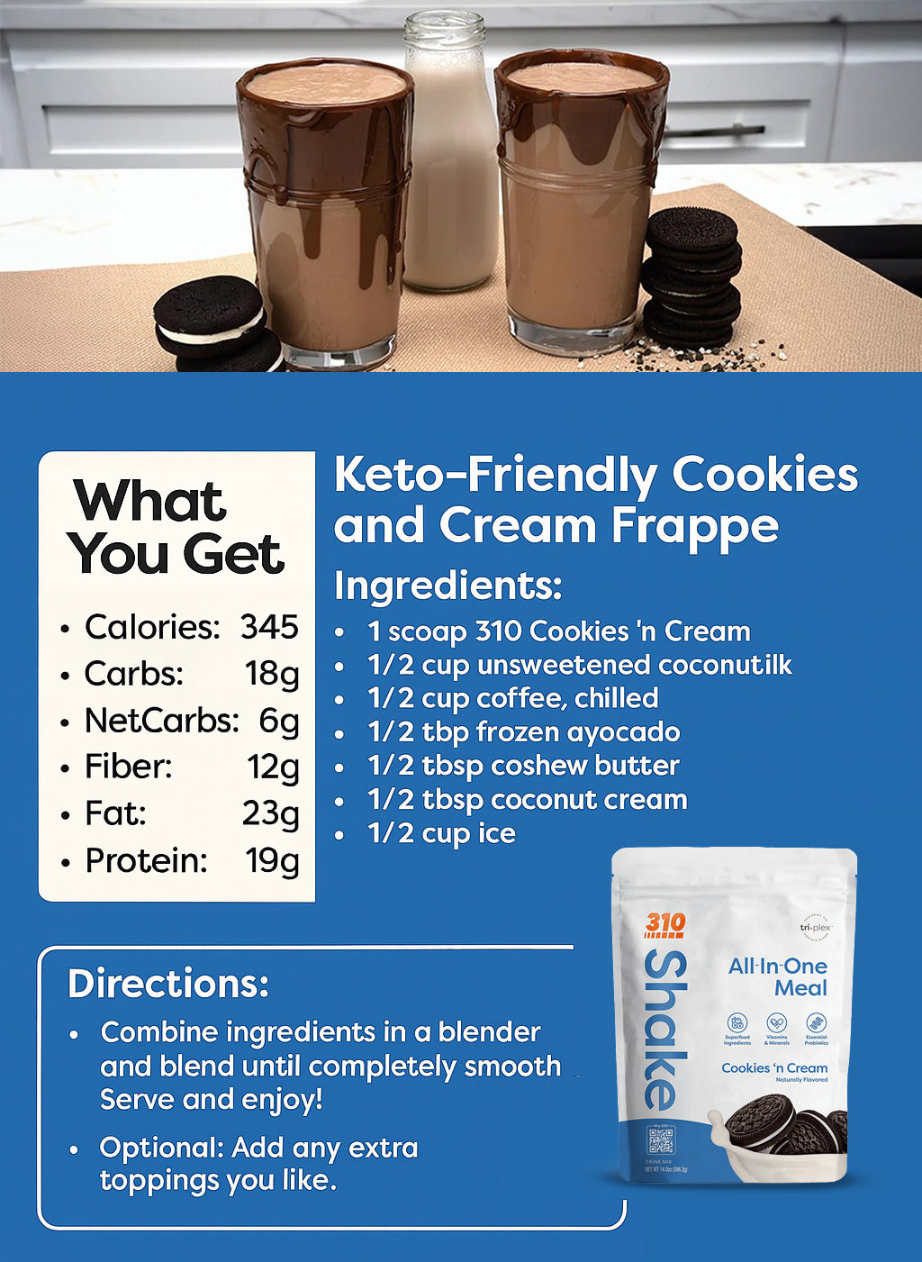 310 Tropical Coconut Shake.