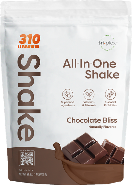 310 All-In-One Shake Chocolate Bliss pouch, 28 servings