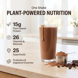 310 Shake Mocha: one shake, plant-powered nutrition. 15g plant-based protein, 26 vitamins and minerals, 25 superfoods, probiotics and digestive enzymes