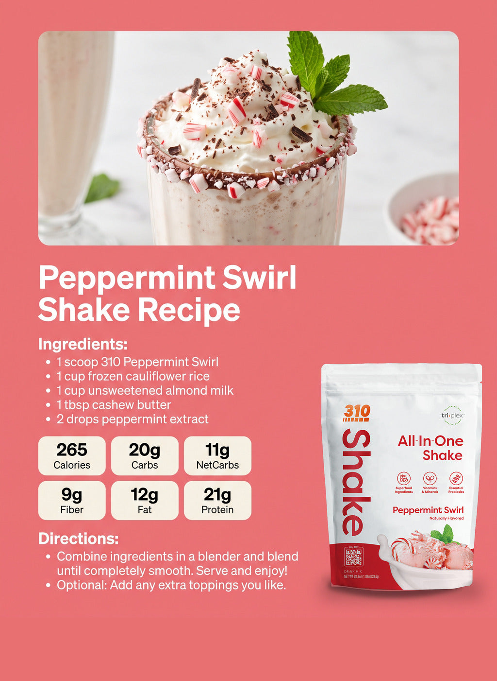 310 Strawberry Shake All-In-One Meal