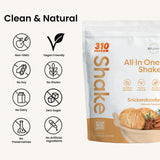 310 Snickerdoodle All-In-One Shake clean and natural ingredients