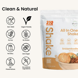 310 Snickerdoodle All-In-One Shake clean and natural ingredients