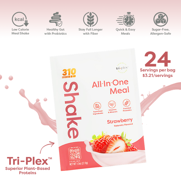 310 Shake Strawberry Single-Serve - 24 packets