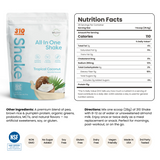 310 Tropical Coconut All-In-One Shake ingredients and nutrition facts