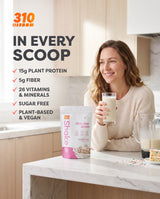 310 Vanilla Cake All-In-One Shake with 15g plant protein, 5g fiber, 26 vitamins and minerals, sugar free, plant-based