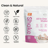 310 Vanilla Cake All-In-One Shake clean and natural ingredients