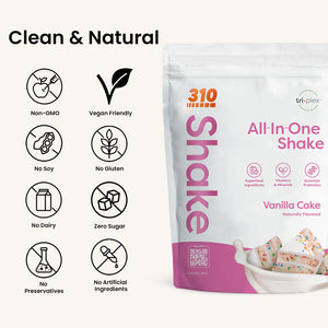 310 Vanilla Cake All-In-One Shake clean and natural ingredients