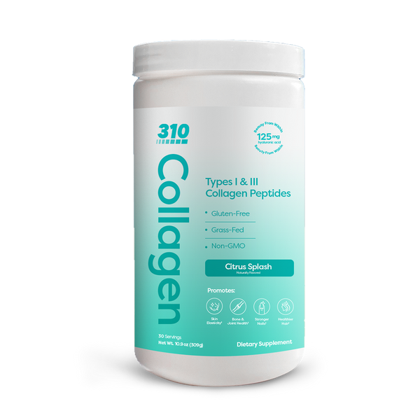 310 Collagen Peptides container in Citrus Splash flavor.