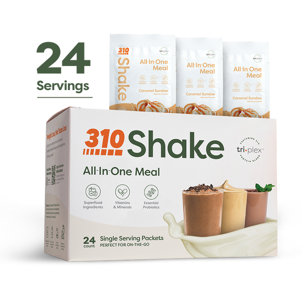 caramel sundae meal replacement pack with 24 single serving packets