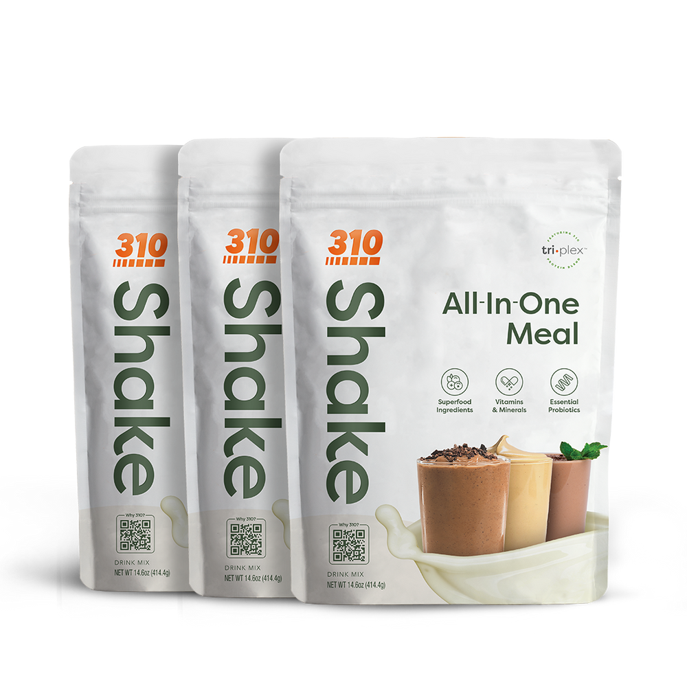 three generic 14 servings all-in-one meal replacement shake