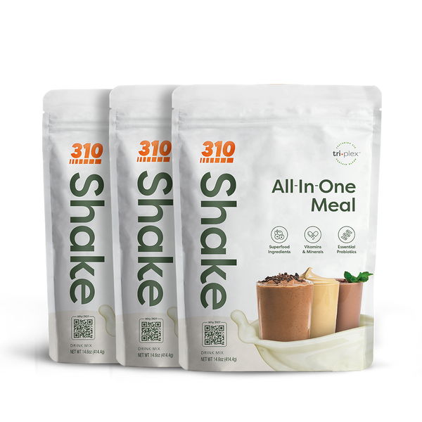 three generic 14 servings all-in-one meal replacement shake