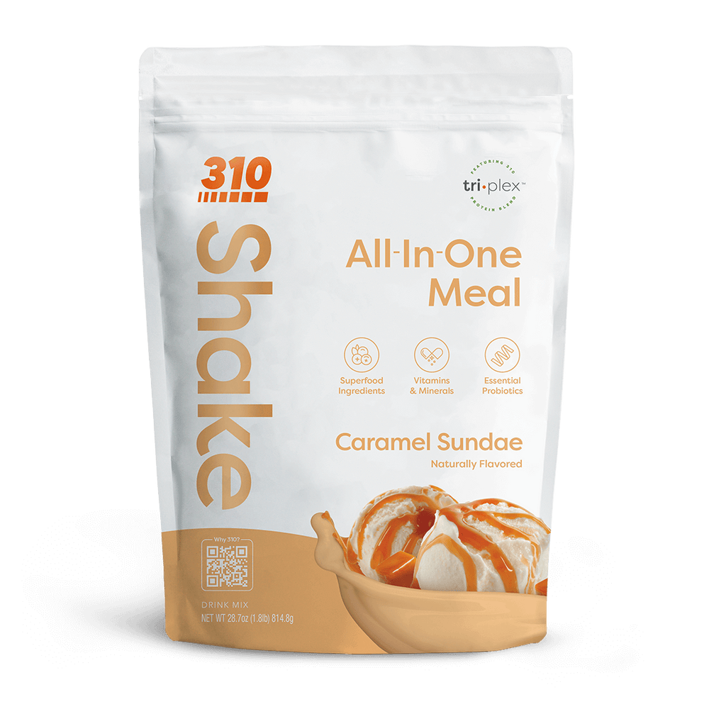 310 all-in-one meal replacement caramel sundae flavored shake.