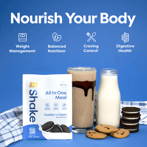 Nourish your body with cookies n' cream shake features