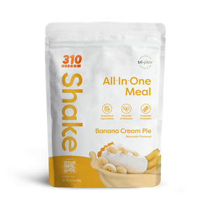 310 All-In-One Banana Cream Pie Shake pouch.