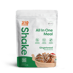 310 Gingerbread All-In-One Meal Shake with festive gingerbread cookies and essential nutrients.