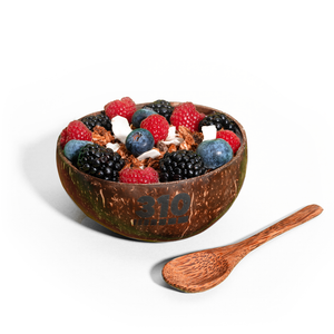 coconut bowl full of parfait