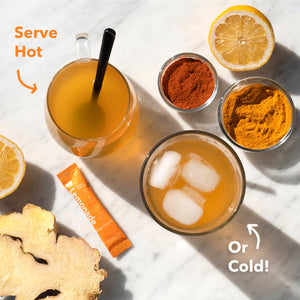 ginger-cayenne lemonade served hot or cold
