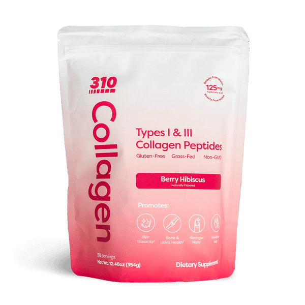 A pack of 310 Collagen Peptides Berry Hibiscus flavor.