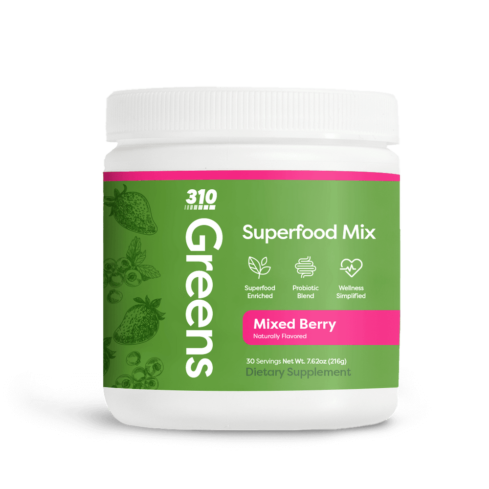 310 Greens Superfood Mix in Mixed Berry flavor