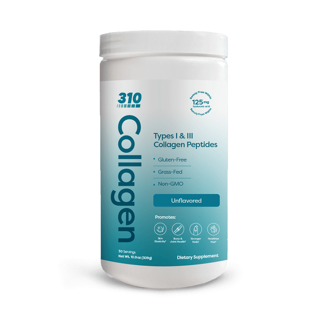 A jar of 310 Collagen Peptides Unflavored