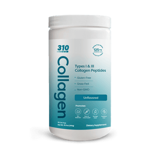 A jar of 310 Collagen Peptides Unflavored