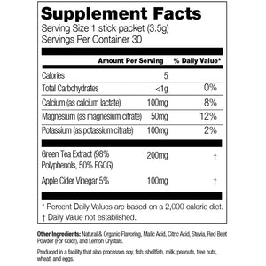 watermelon lemonade supplement facts