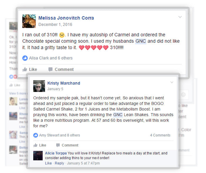 A screenshot of Angel Acosta's FB post on her Herbalife headache experience and considering 310. 