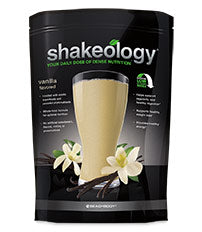 A pack of Shakeology in Vanilla flavor.